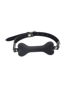 Doggle Bone Bit Gag Black
