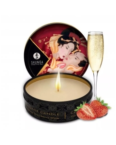 Sparkling Strawberry Wine Massage Candle 30ml