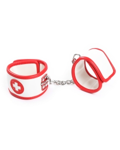 Ankle Cuffs Red/White