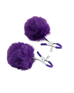 Plush Nipple Clamps Violet