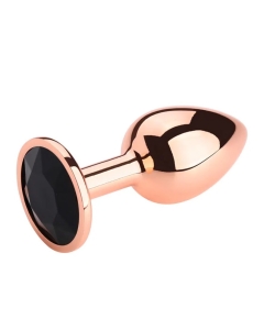 Rosebud Anal Plug Rose Gold - Black