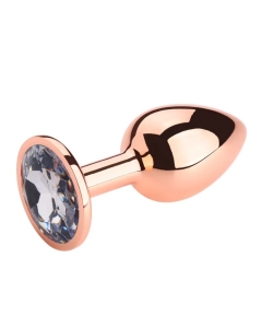 Rosebud Anal Plug Rose Gold - Clear