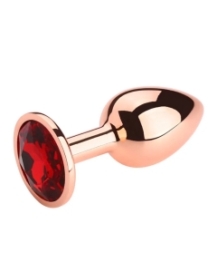 Rosebud Anal Plug Rose Gold - Red