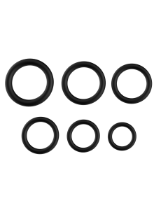 Cockring Stay Hard Set nr.02 (6pcs) Black