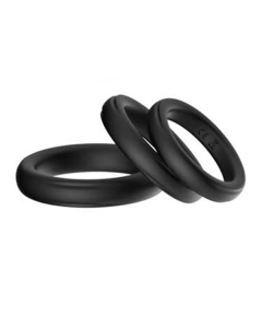 Cock Ring Set Stay Hard (3pcs) Black