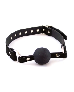 Leather Ball Gag Black