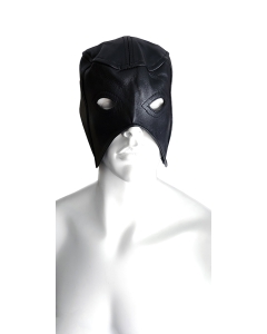 Leather Half Mask Black