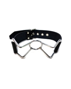 Leather Spider Gag Black