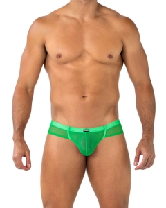 Hybrid Cheeky Mesh Brief - XL - Green