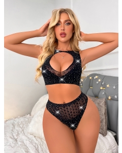 Short and Top with Rhinestones S/L