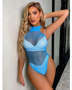 Body Fishnet S/L - Blue