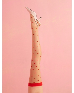 Love Booster Stockings 15 DEN S red/poudre